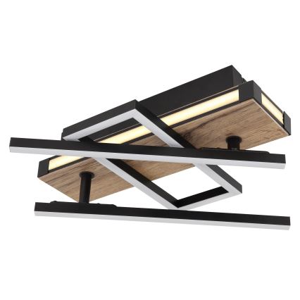 Globo 67299D2 - Plafonnier COLLI LED/30W/230V 46x68 cm marron/noir