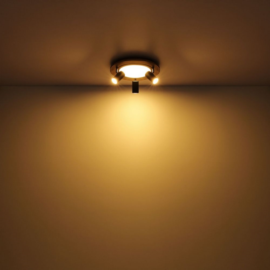 Globo - Spot LED 3xGU10/5W/230V + LED/15W/230V