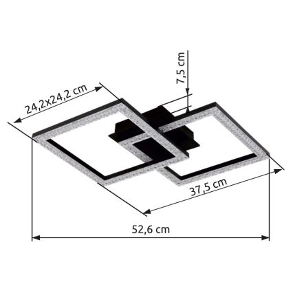 Globo - Plafoniera LED LED/20W/230V