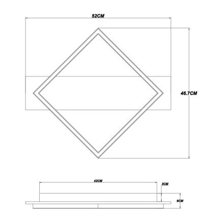 Globo - Plafoniera LED LED/18W/230V