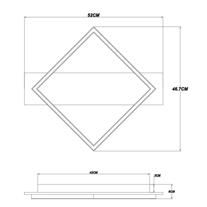 Globo - Plafonnier LED/18W/230V