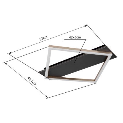 Globo - Plafoniera LED LED/18W/230V