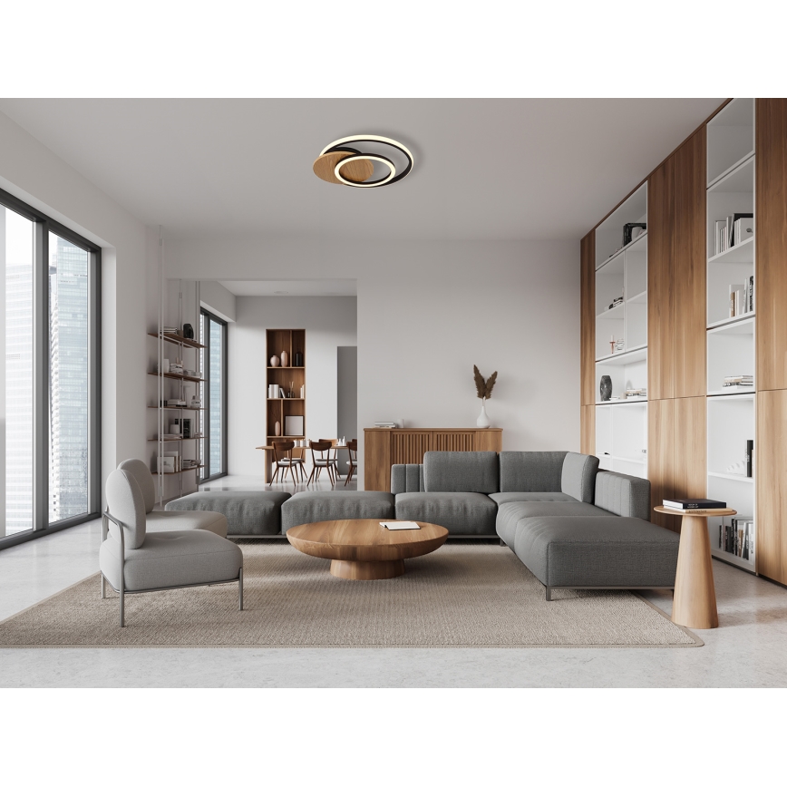 Globo - Plafonnier LED/24W/230V noir