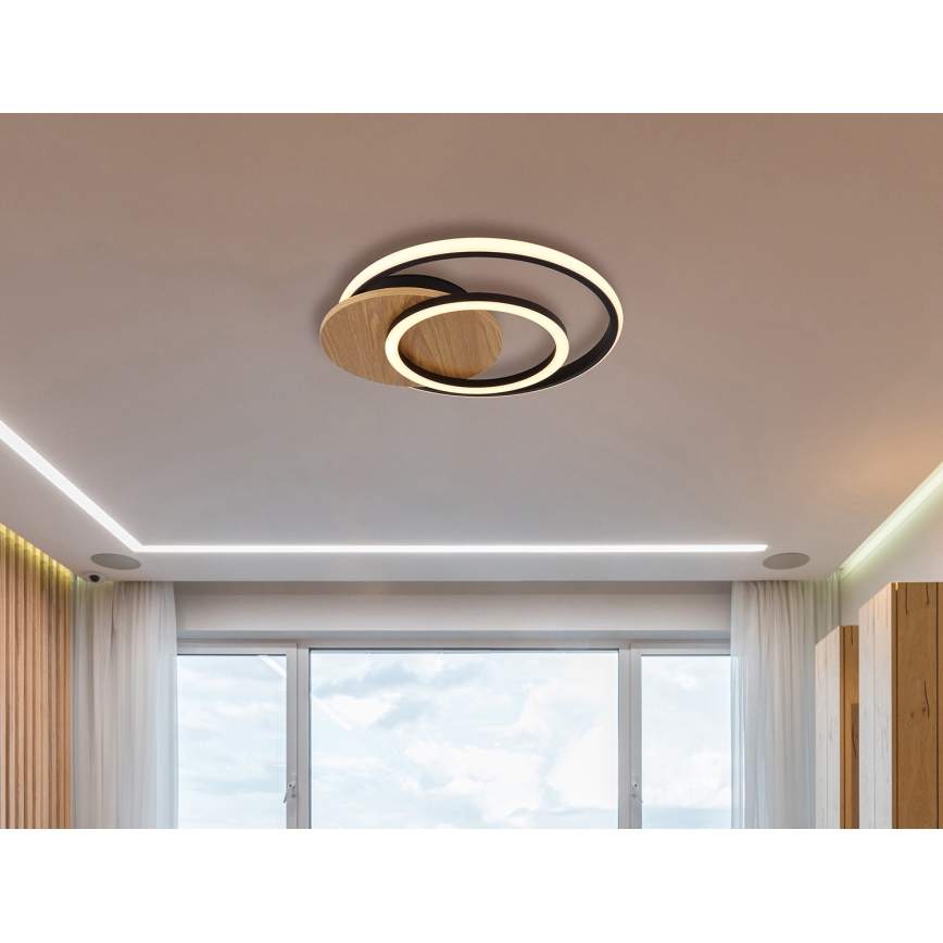 Globo - Plafonnier LED/24W/230V noir
