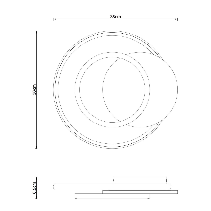 Globo - Plafonnier LED/24W/230V