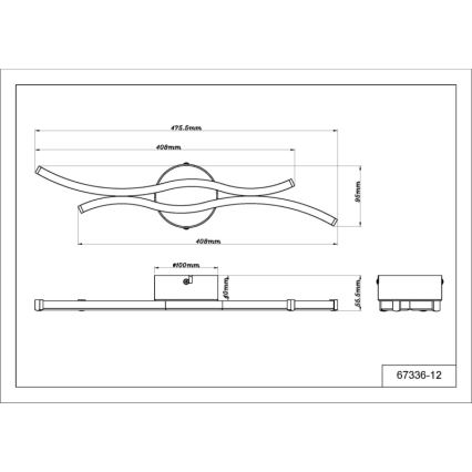 Globo - Plafonnier LED/12W/230V 3000K