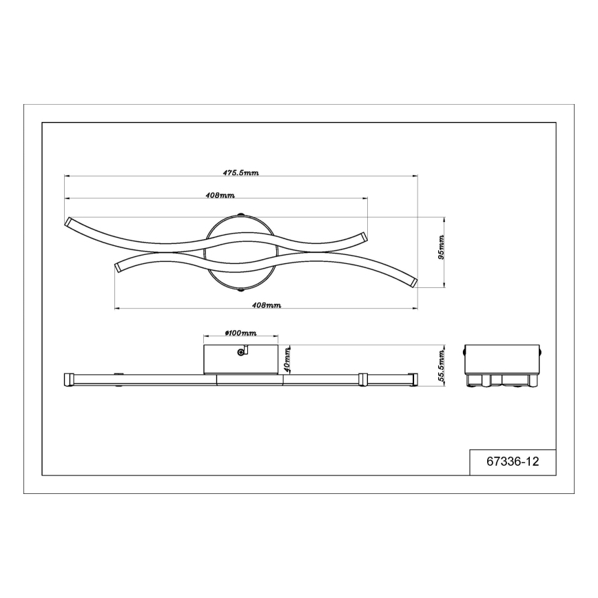 Globo - Plafonnier LED/12W/230V 3000K