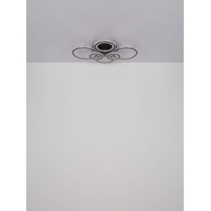 Globo - Plafonnier LED dimmable LED/60W/230V 2700-6000K 56x78 cm anthracite + télécommande