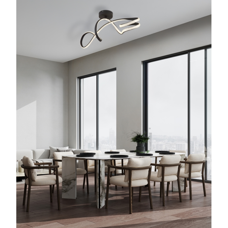 Globo - Lampadario a plafone LED LED/30W/230V nero