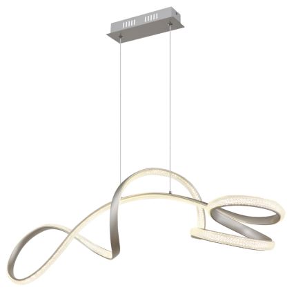 Globo - LED-Hängeleuchte LED/40W/230V matt Chrom