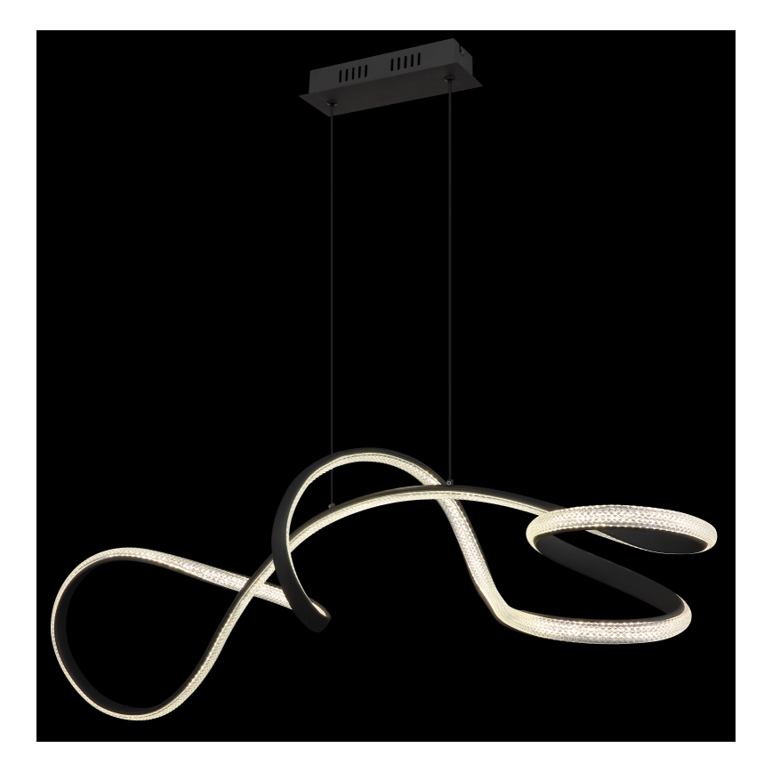 Globo - Lampadario LED a sospensione con filo LED/40W/230V nero