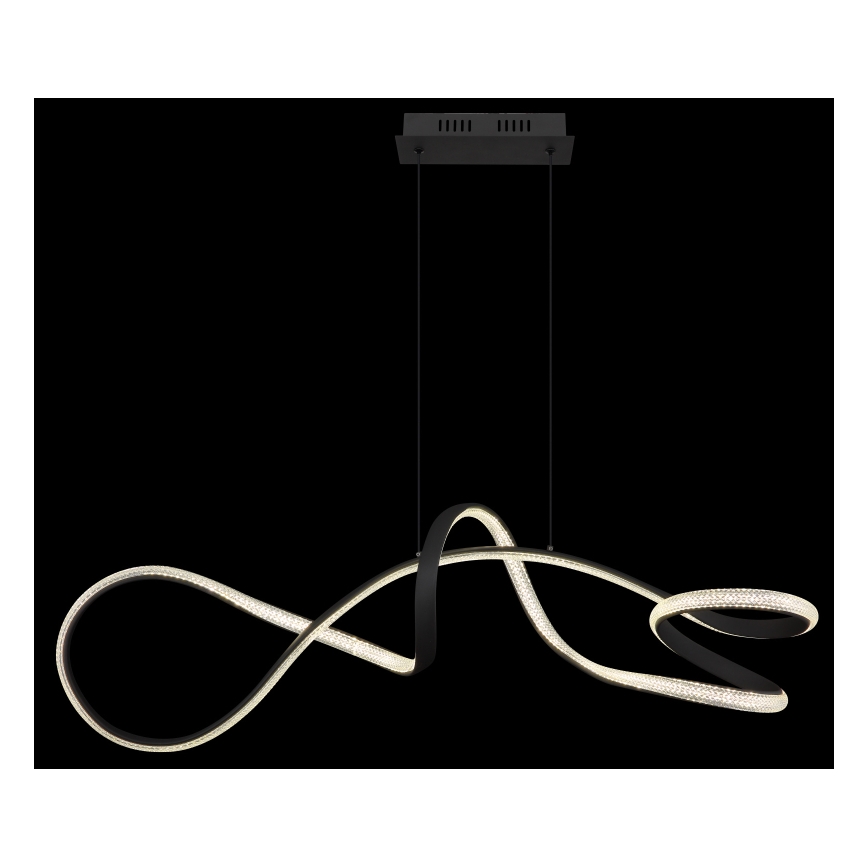 Globo - Lampadario LED a sospensione con filo LED/40W/230V nero