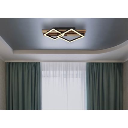Globo - LED-Deckenleuchte ED/18W/230V + LED/7W 3000K 31x47,5 cm