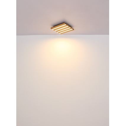 Globo - Plafonnier LED/30W/230V 3000K 45x45 cm bois