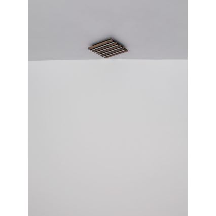 Globo - Plafonnier LED/30W/230V 3000K 45x45 cm bois