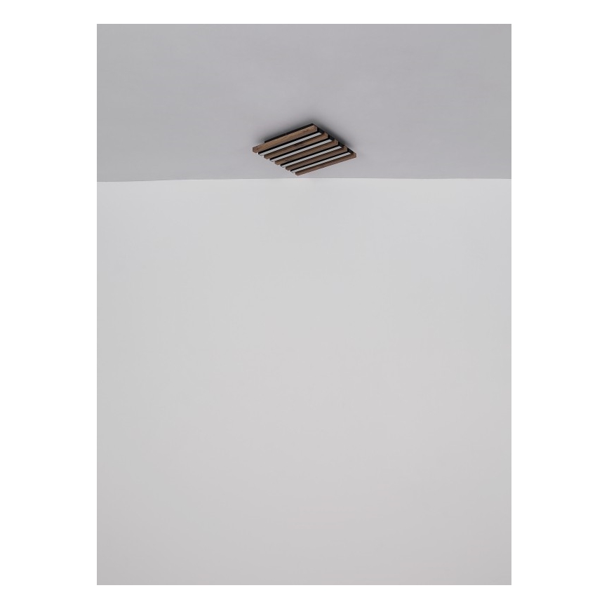 Globo - Plafonnier LED/30W/230V 3000K 45x45 cm bois