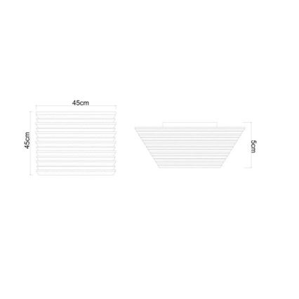 Globo - Plafonnier LED/30W/230V 3000K 45x45 cm bois