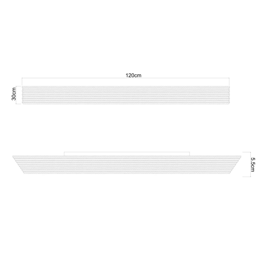 Globo - dimmbare LED-Deckenleuchte LED/40W/230V 2700-6000K 30x120 cm + Fernbedienung