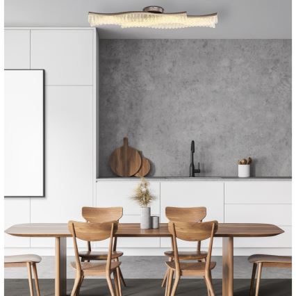 Globo - Plafonnier LED/35W/230V 3200K 18x108 cm chrome mat