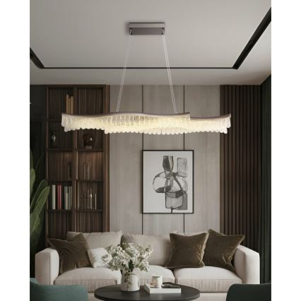 Globo - Suspension filaire LED/35W/230V 3200K chrome mat