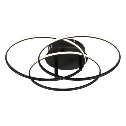 Globo - Plafonnier LED/40W/230V 4000K d. 45,6 cm noir