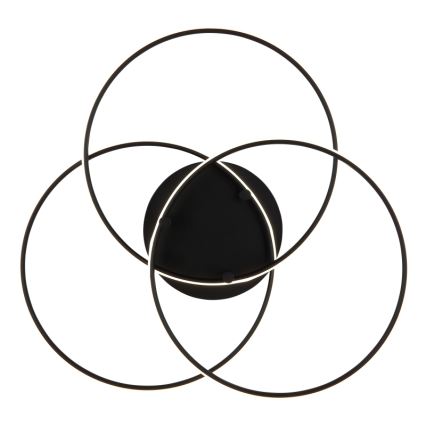 Globo - Plafonnier LED/40W/230V 4000K d. 45,6 cm noir