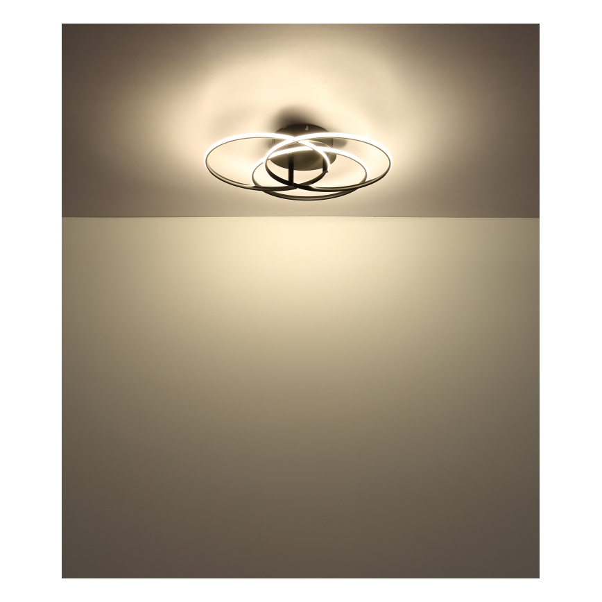 Globo - Plafonnier LED/40W/230V 4000K d. 45,6 cm noir