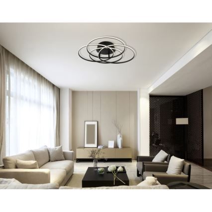 Globo - Plafoniera LED LED/55W/230V 4000K diametro 51,5 cm nero