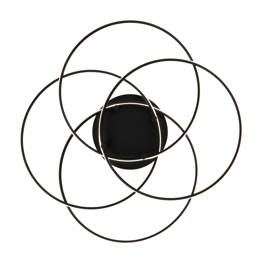 Globo - Plafonnier LED/55W/230V 4000K d. 51,5 cm noir