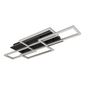 Globo 67359-40A - JEFFRY Lampada da soffitto dimmerabile a LED 40W/230V 32,5x87,5 cm nero + telecomando
