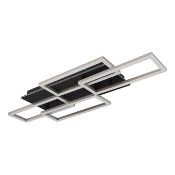 Globo 67359-40A - JEFFRY Lampada da soffitto dimmerabile a LED 40W/230V 32,5x87,5 cm nero + telecomando