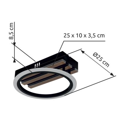 Globo - LED-Deckenleuchte LED/10W/230V 3000/4200/6000K