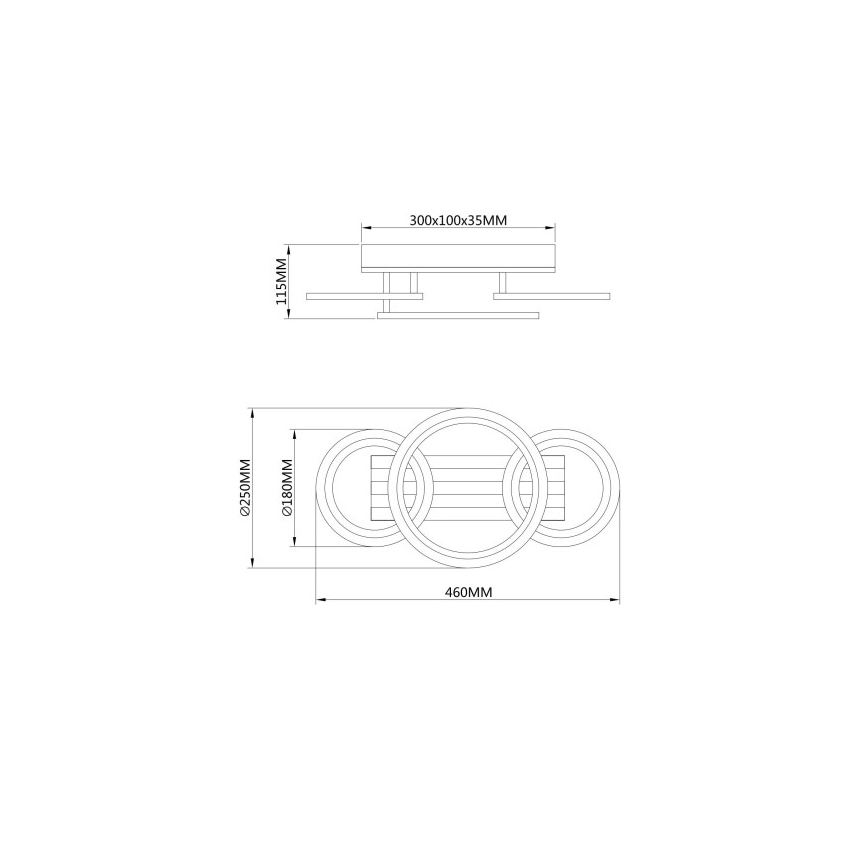 Globo - plafoniera LED LED/21W/230V 3000/4200/6000K