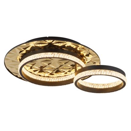 Globo - LED-Deckenleuchte LED/24W/230V 3000K 40x50,5 cm schwarz/golden