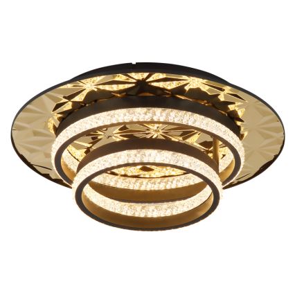 Globo - LED-Deckenleuchte LED/24W/230V 3000K 40x50,5 cm schwarz/golden