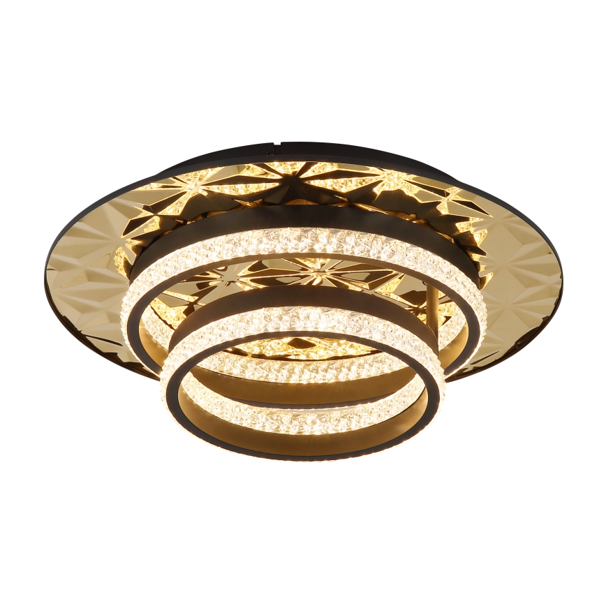 Globo - LED-Deckenleuchte LED/24W/230V 3000K 40x50,5 cm schwarz/golden