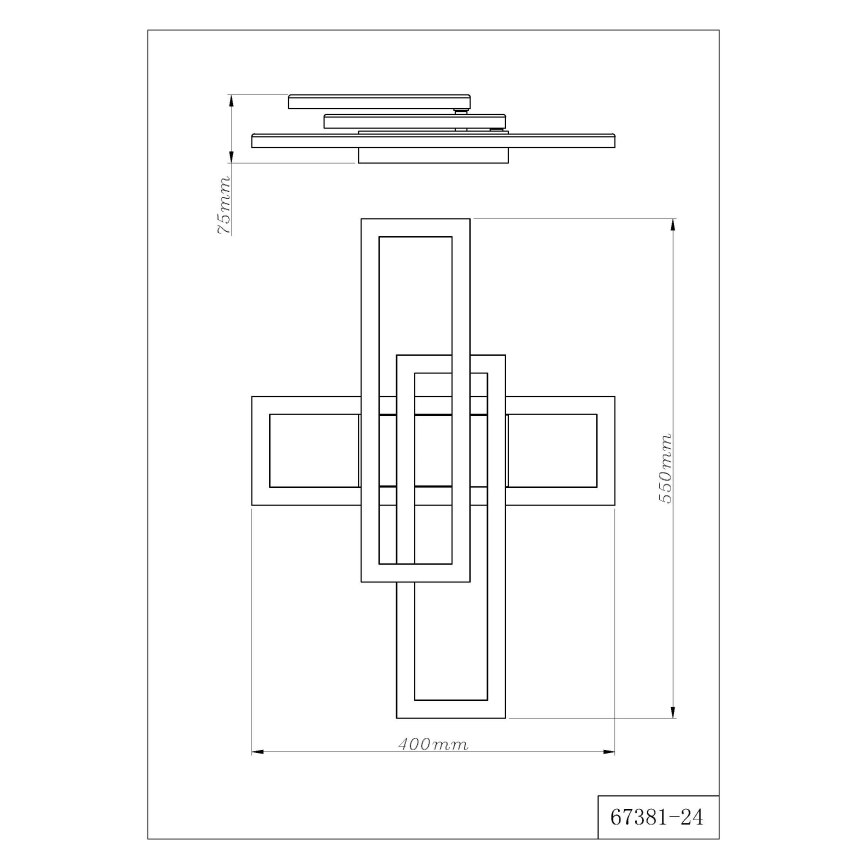 Globo - Plafoniera LED/24W/230V 3000/4000/6000K