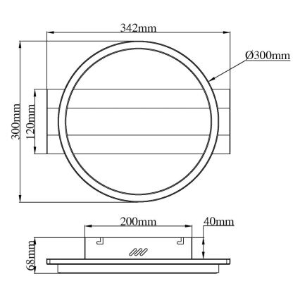 Globo - Plafoniera LED/24W/230V 4000K 30x34,2 cm