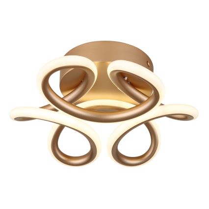 Globo - LED Deckenleuchte LED/24W/230V 2700/4000/6000K Ø 26 cm gold