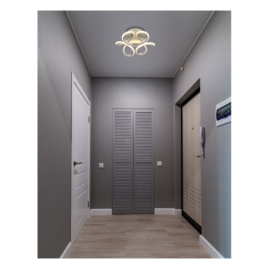 Globo - LED Deckenleuchte LED/24W/230V 2700/4000/6000K Ø 26 cm mattchrom