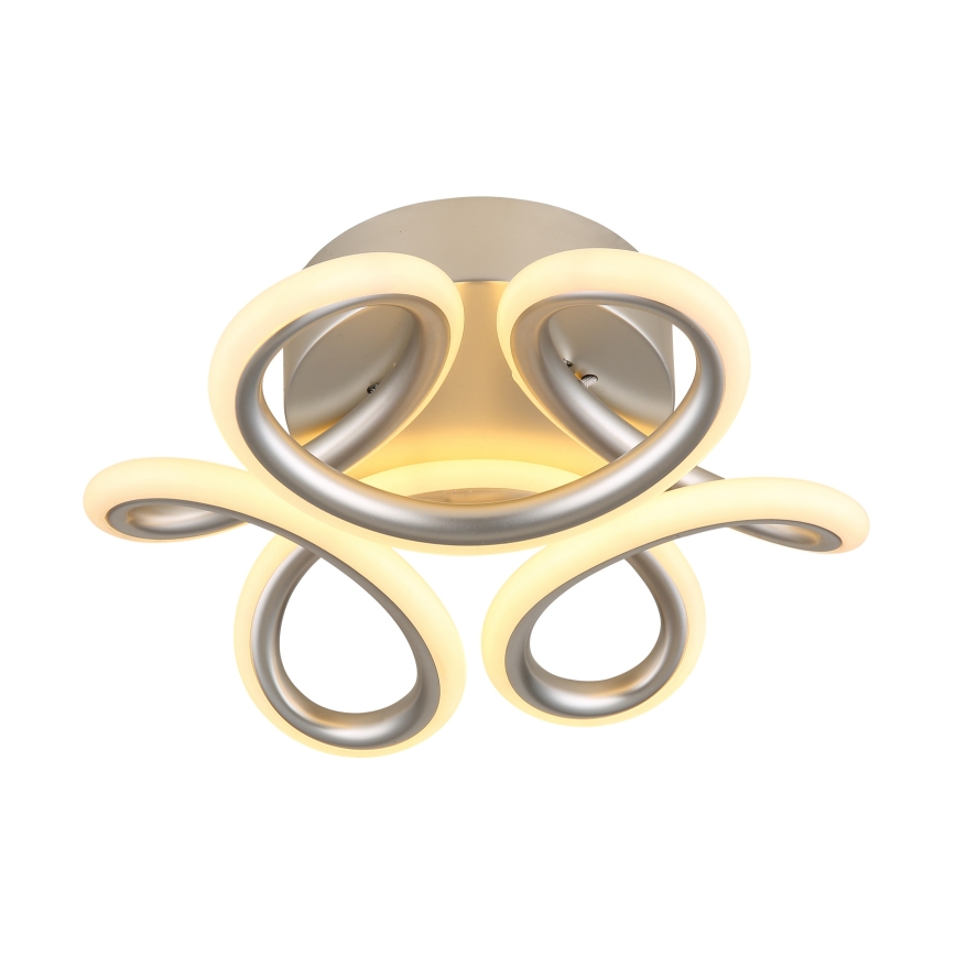 Globo - LED Deckenleuchte LED/24W/230V 2700/4000/6000K Ø 26 cm mattchrom