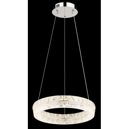 Globo - LED-dimmbare Hängeleuchte an Kabel LED/24W/230V 2700-6000K klar + Fernbedienung