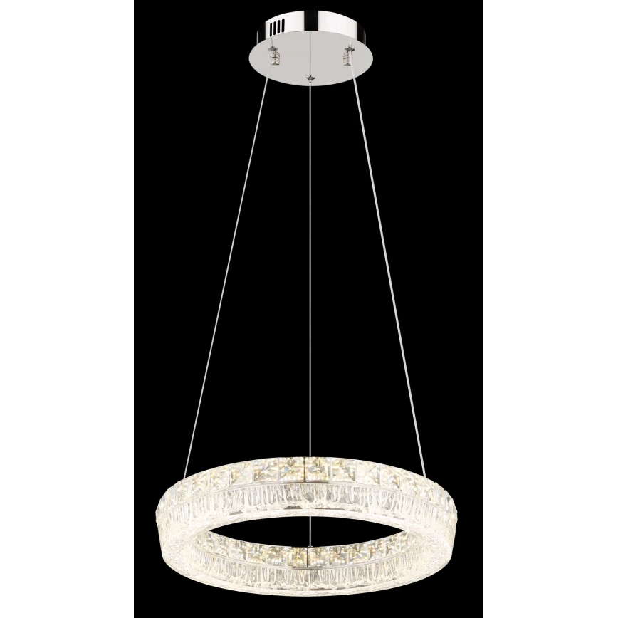 Globo - LED-dimmbare Hängeleuchte an Kabel LED/24W/230V 2700-6000K klar + Fernbedienung