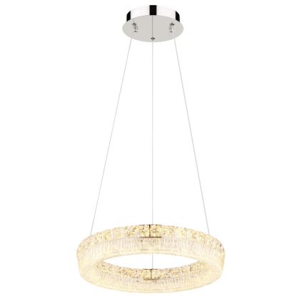 Globo - LED-dimmbare Hängeleuchte an Kabel LED/24W/230V 2700-6000K klar + Fernbedienung