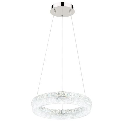 Globo - LED-dimmbare Hängeleuchte an Kabel LED/24W/230V 2700-6000K klar + Fernbedienung