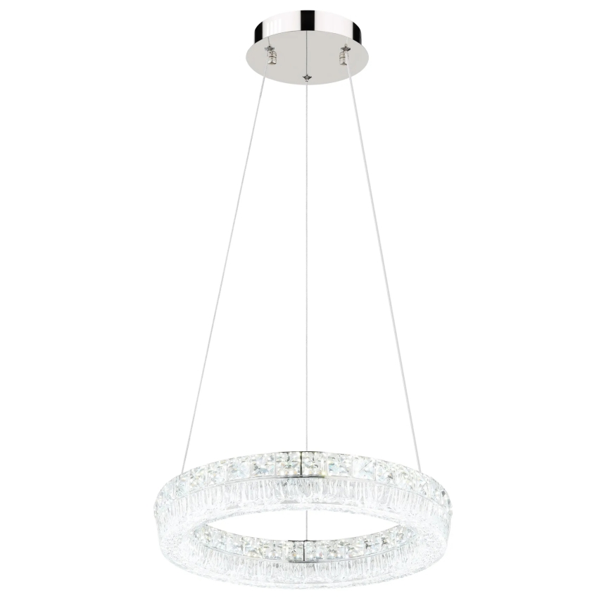 Globo - LED-dimmbare Hängeleuchte an Kabel LED/24W/230V 2700-6000K klar + Fernbedienung