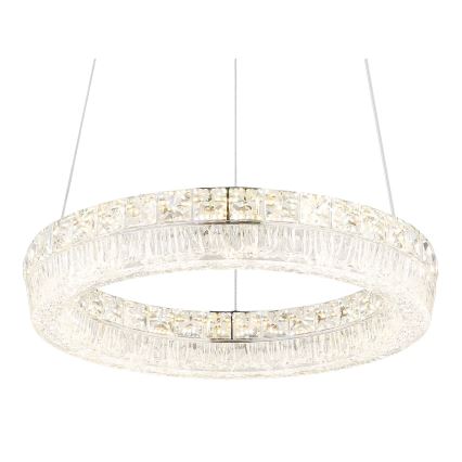 Globo - LED-dimmbare Hängeleuchte an Kabel LED/24W/230V 2700-6000K klar + Fernbedienung