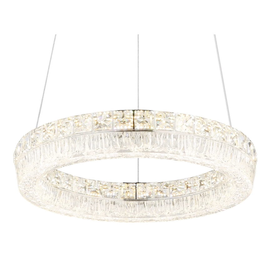 Globo - LED-dimmbare Hängeleuchte an Kabel LED/24W/230V 2700-6000K klar + Fernbedienung