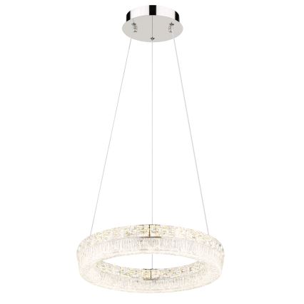 Globo - Lampadario LED dimmerabile a sospensione su cavo LED/24W/230V 2700-6000K trasparente + telecomando