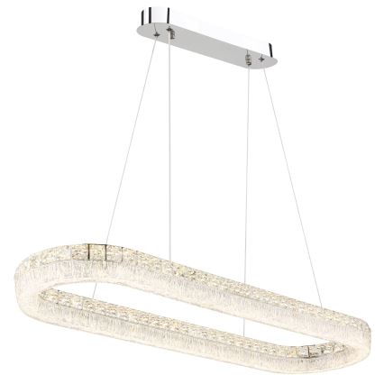 Globo - Dimmbare LED-Pendelleuchte an Drahtseil LED/40W/230V 2700-6000K klar + Fernbedienung